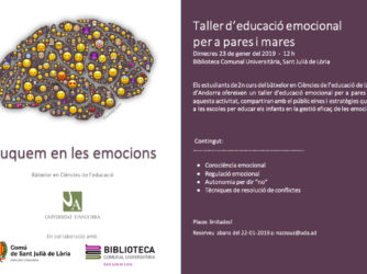Taller d’Educació emocional per a pares i mares a la BCU
