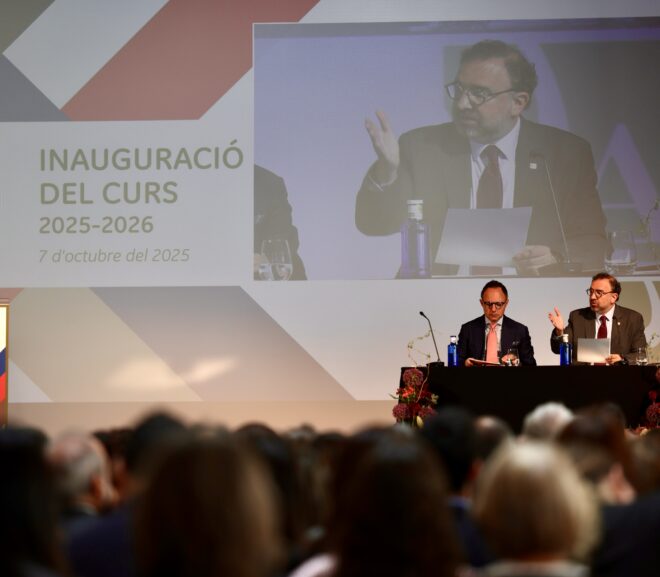 Discurs d’inauguració del curs acadèmic 2025-2026