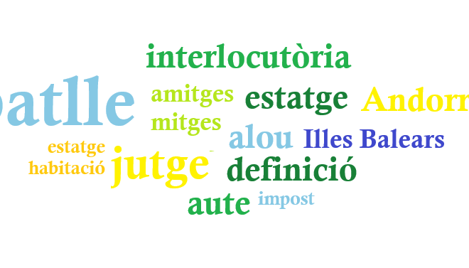 Descobreix l’origen dels termes jurídics propis d’Andorra i de les Illes Balears